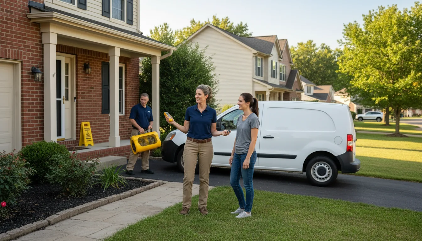 Water restoration image for Dehumidification And Cleanup Services in New Carlisle, IN